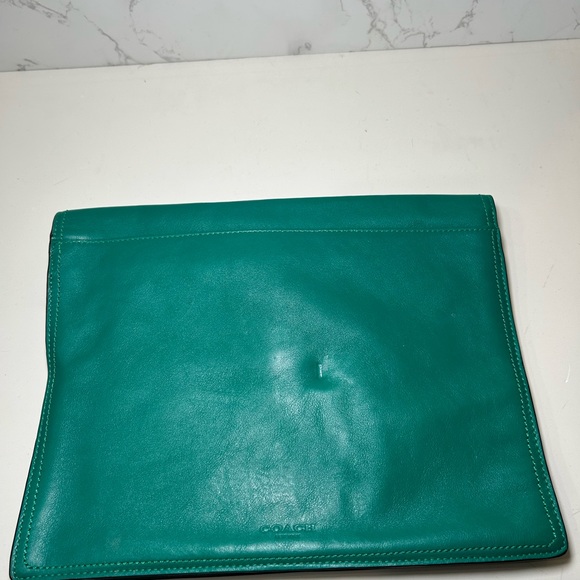 Coach Legacy Clutch in Kelly Green - Picture 7 of 10